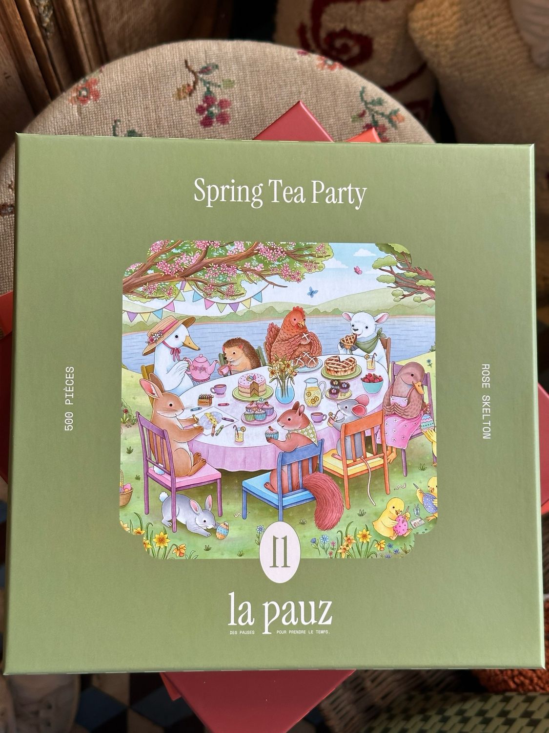 Puzzle spring tea party