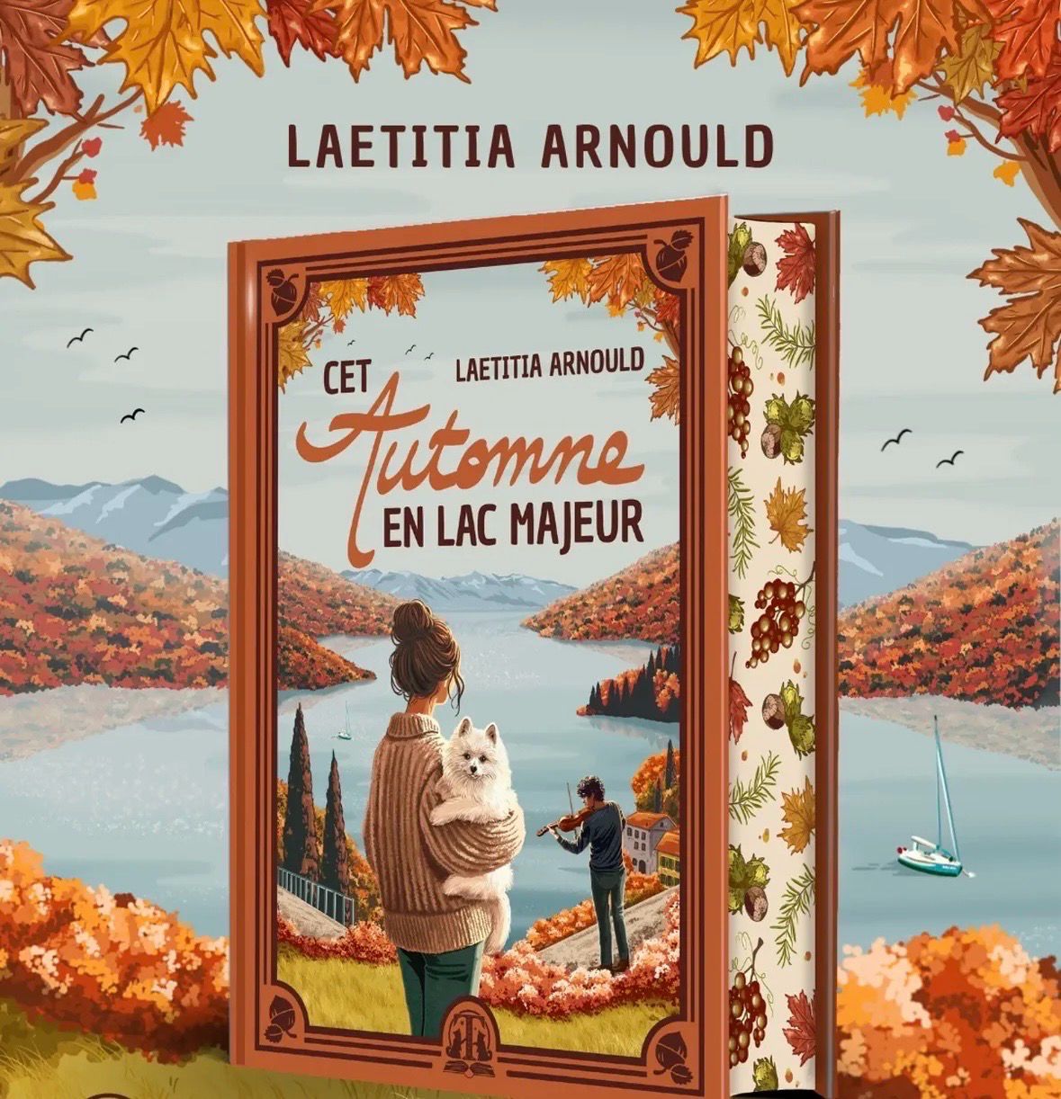 Livre relié automne au lac majeur