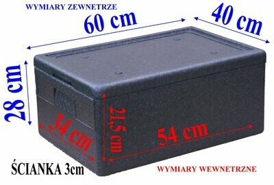 Pojemnik Termobox 60x40x28 GN1/1 Gastrobox  40 litrów