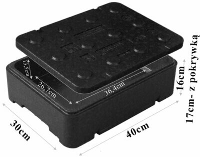 Czarne piocelan pudełko termoizolacyjne FB160 12,94l
5903771801218