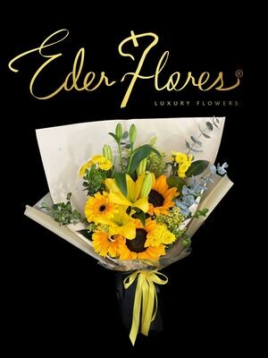 Bouquet Flores Amarillas Mediano