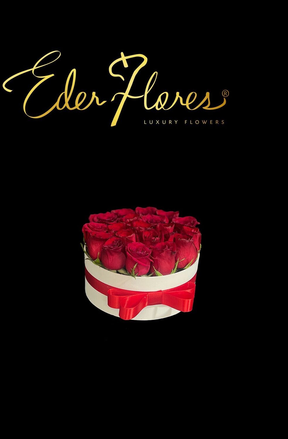 Caja Sombrerera Con Rosas