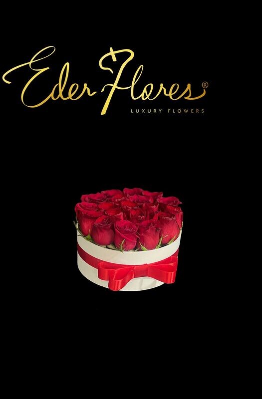 Caja Sombrerera Con Rosas