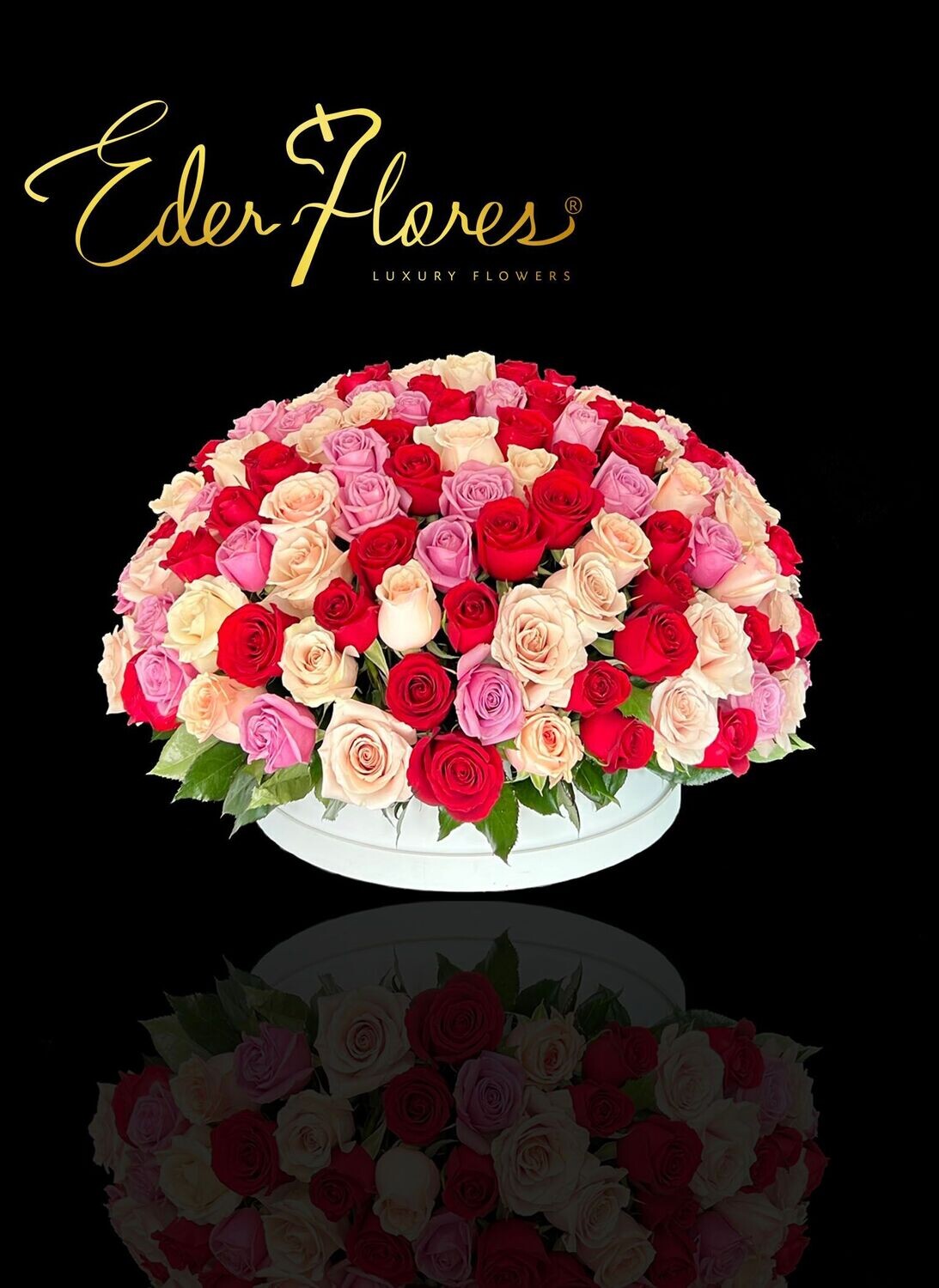 Monarca Flower Box de rosas