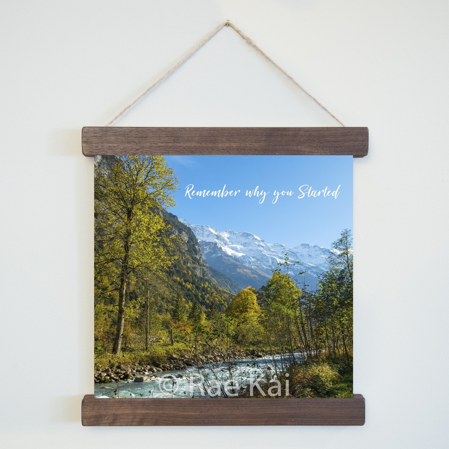 Remember Why You Started-Square Photo Print