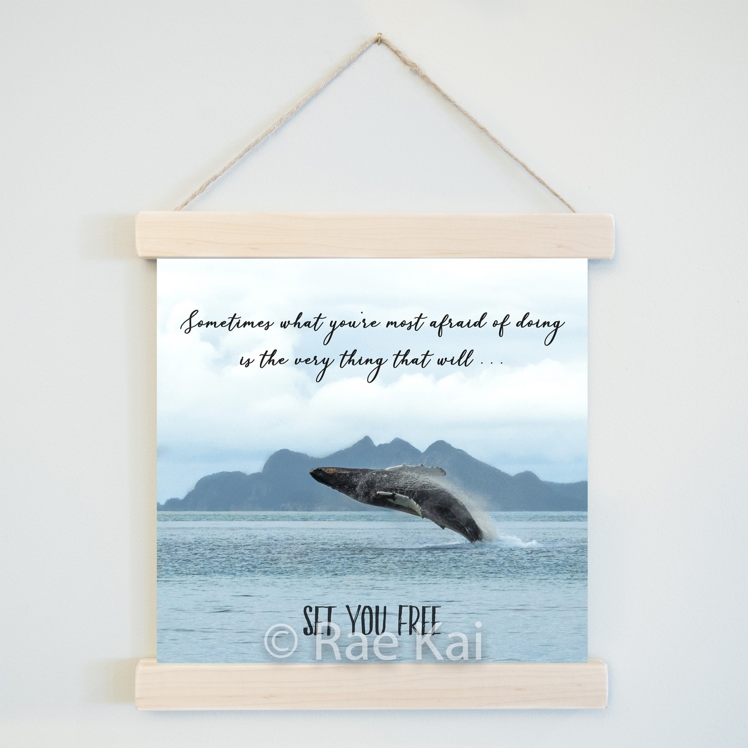 Sometimes What You&#39;re Most Afraid Of-Square Photo Print