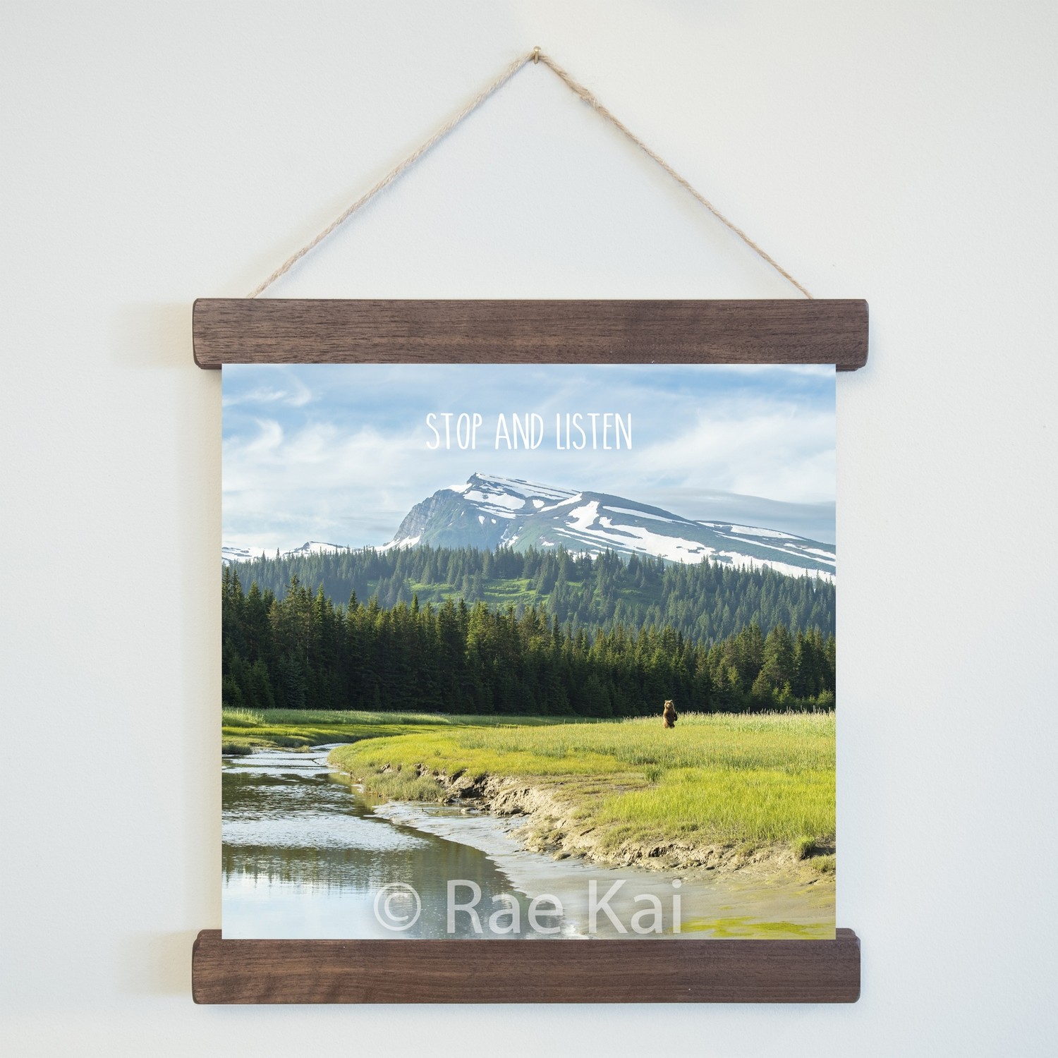 Stop And Listen-Square Photo Print