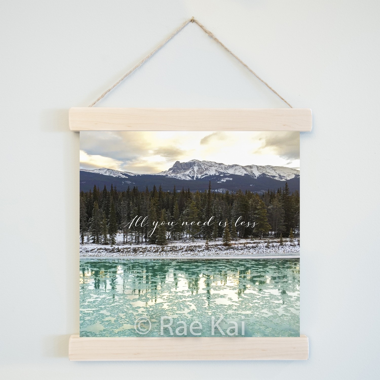 All You Need Is Less-Square Photo Print