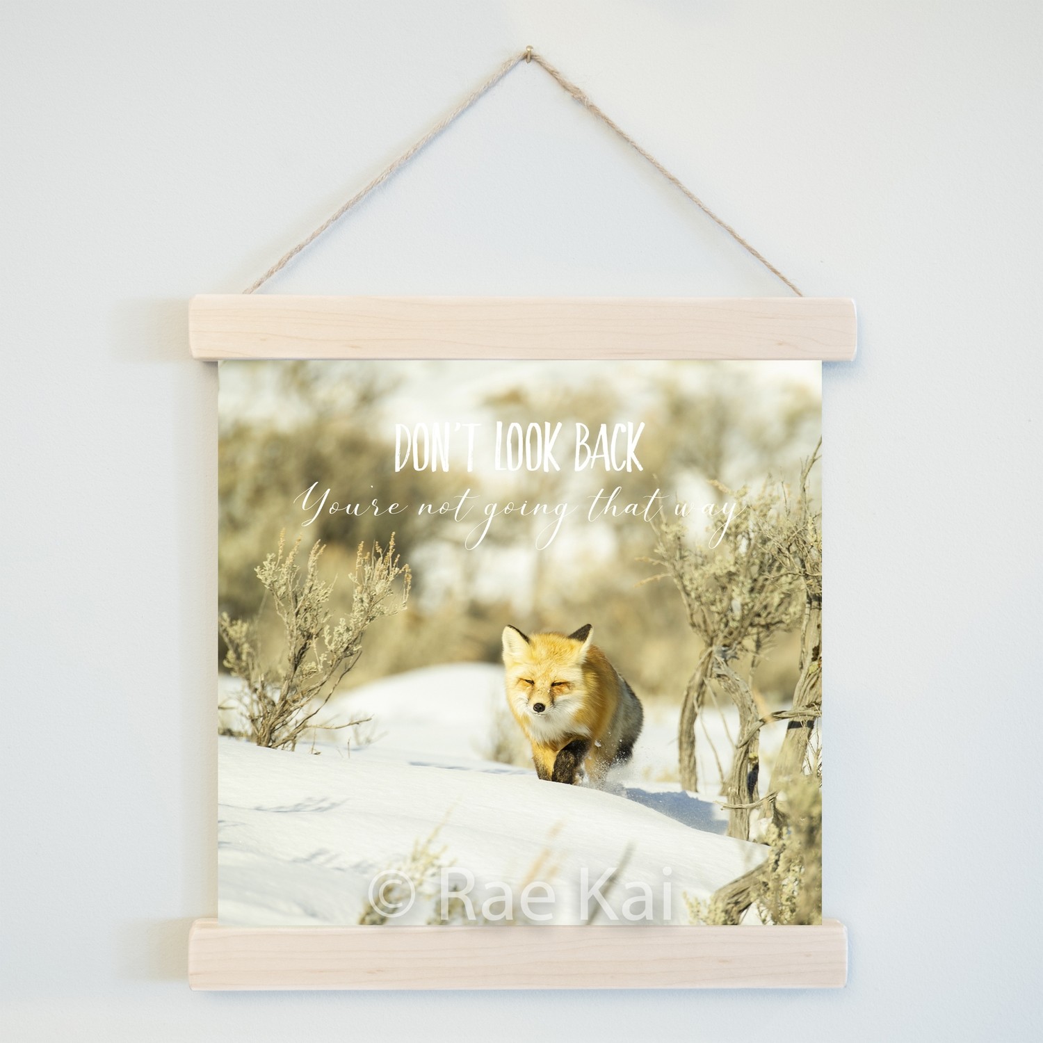 Don&#39;t Look Back-Square Photo Print