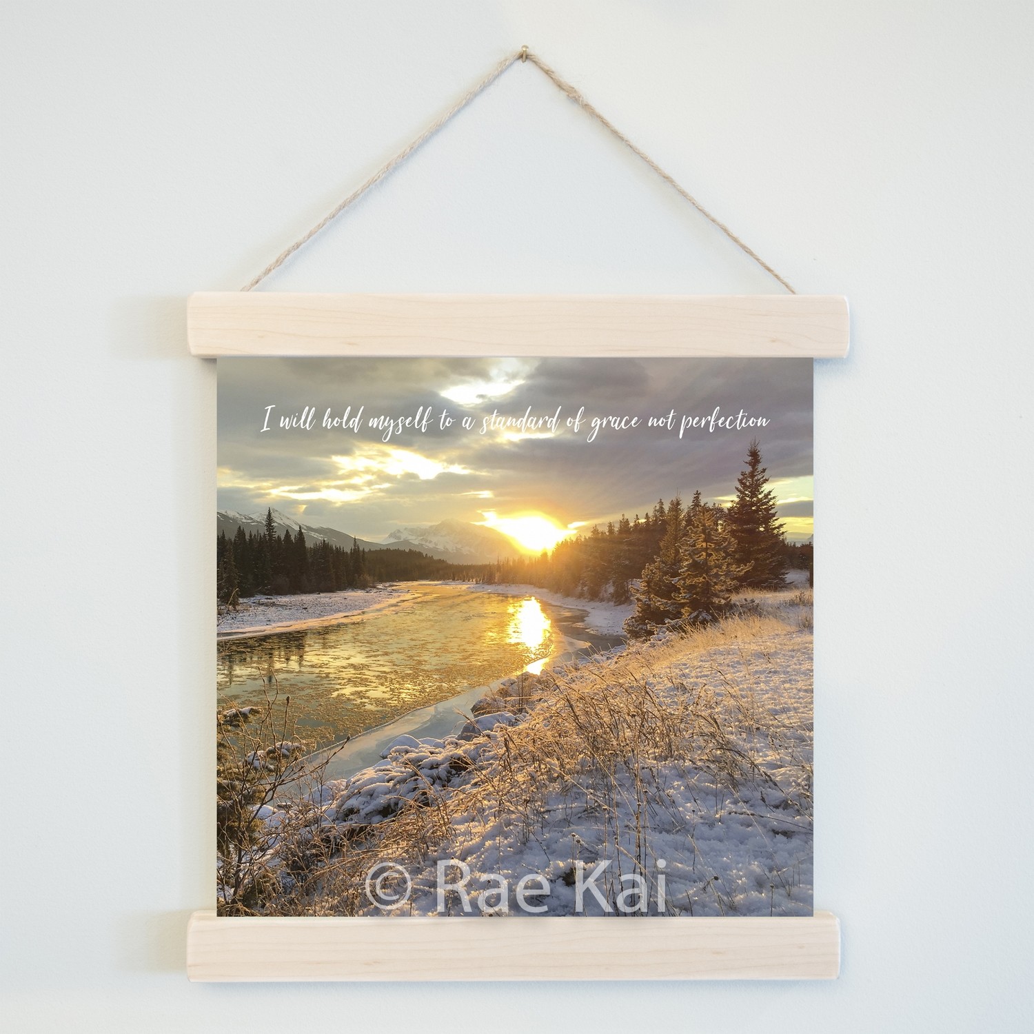 I Will Hold Myself To a Standard of Grace-Square Photo Print