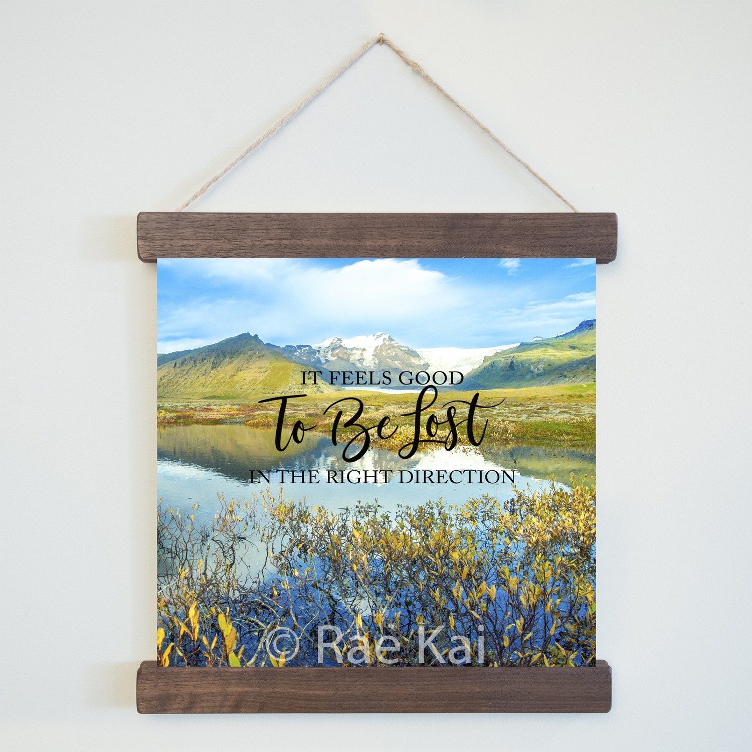 It Feels Good To Be Lost In The Right Direction-Square Photo Print