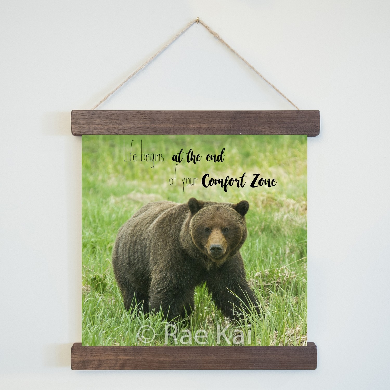 Life Begins At The End Of Your Comfort Zone-Square Photo Print