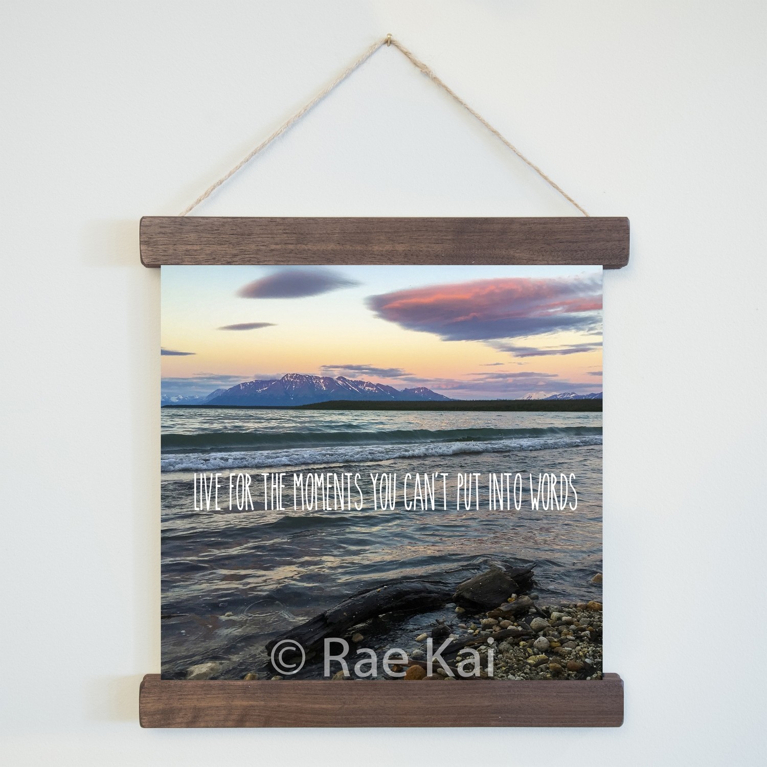 Live For The Moments You Can&#39;t Put Into Words-Square Photo Print