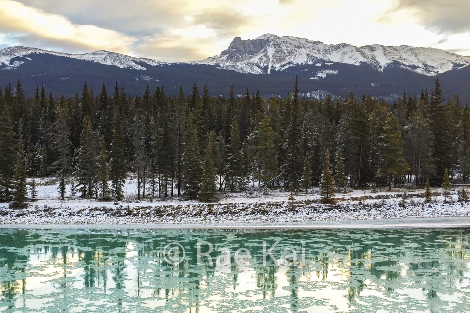 Green Ice River-Traditional Photo Print