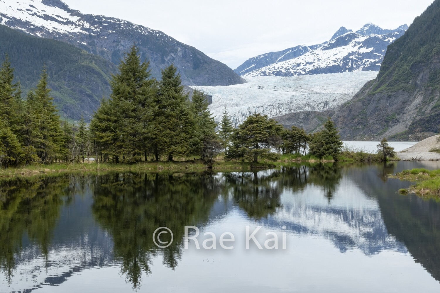 Mendenhall Glacier Reflection-Traditional Photo
