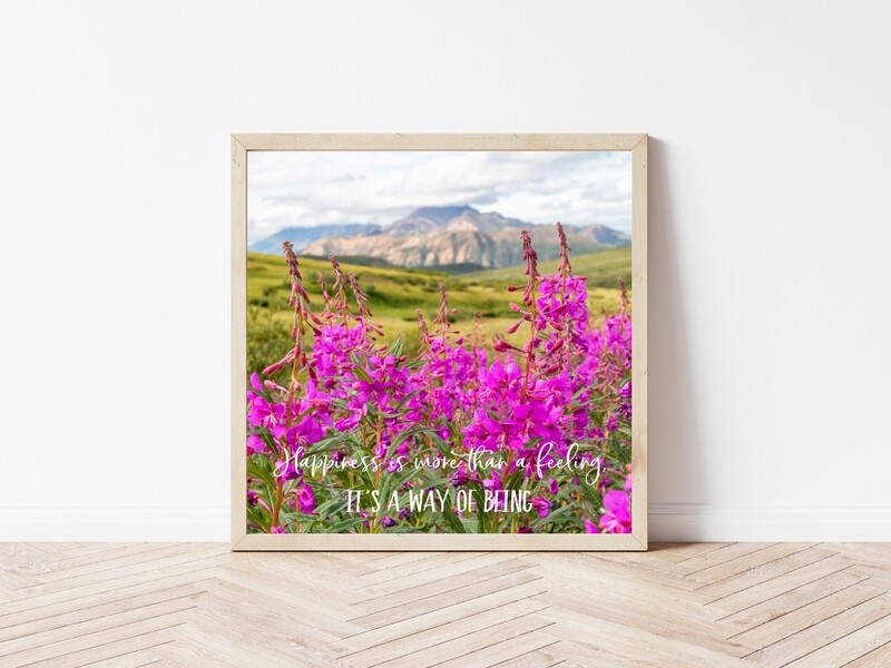 Happiness is More than a Feeling-Inspirational Square Photo