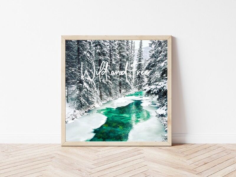 Wild And Free-Inspirational Square Photo