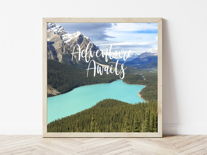 Adventure Awaits-Inspirational Square Photo