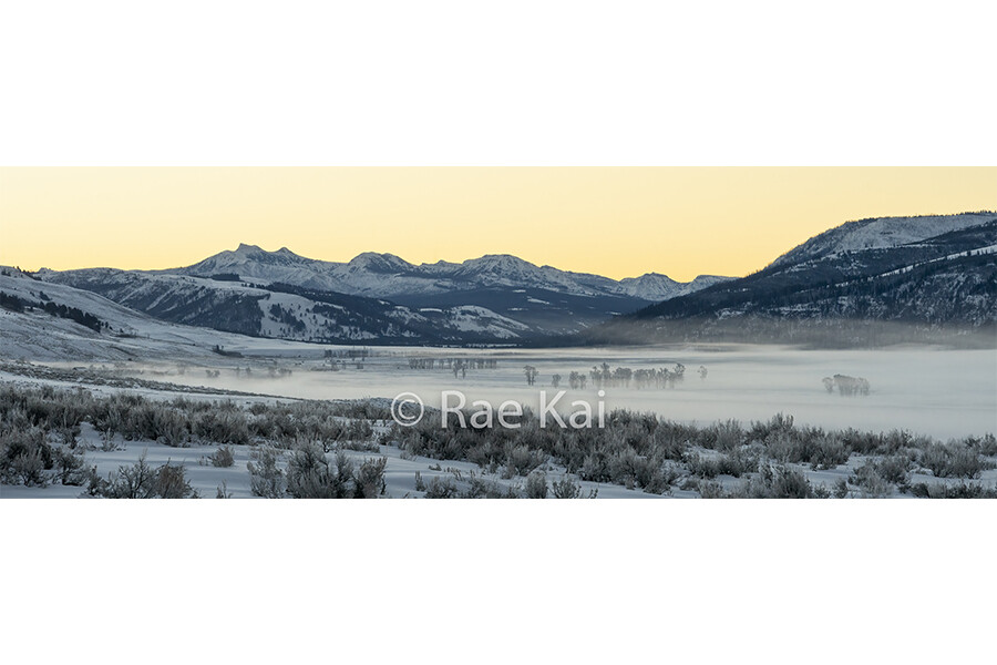Foggy Valley Sunrise-Panoramic-Panoramic Traditional Photo
