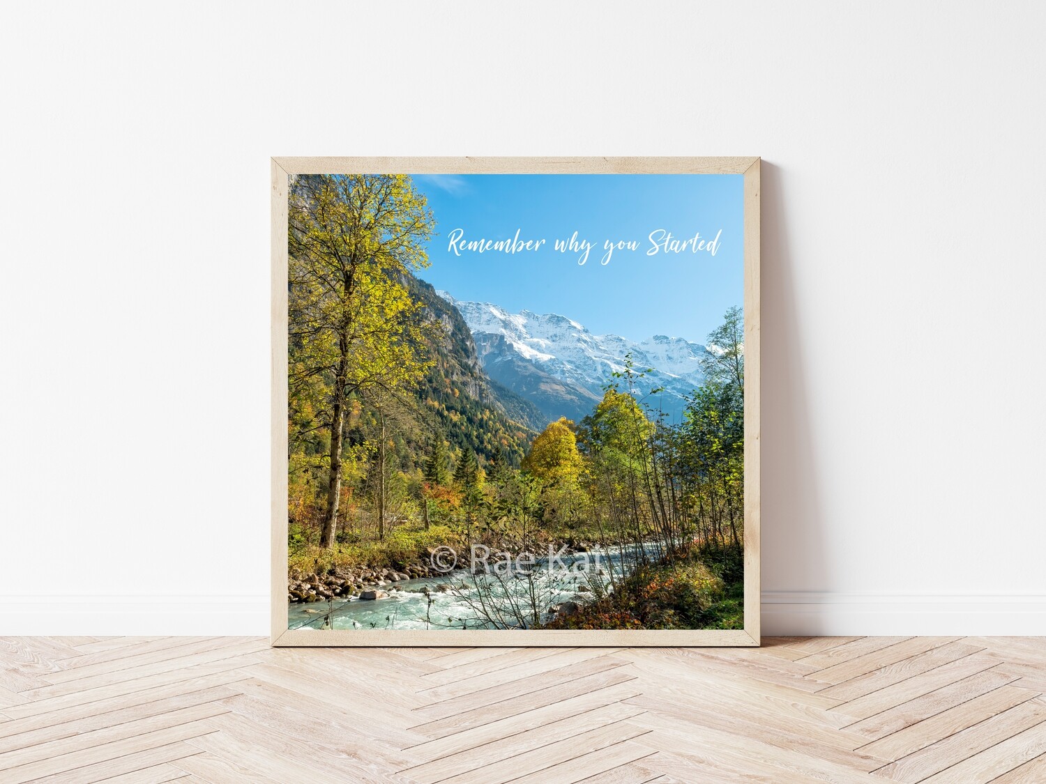 Remember Why You Started-Inspirational Square Photo