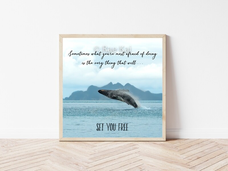 Sometimes What You're Most Afraid Of-Inspirational Square Photo