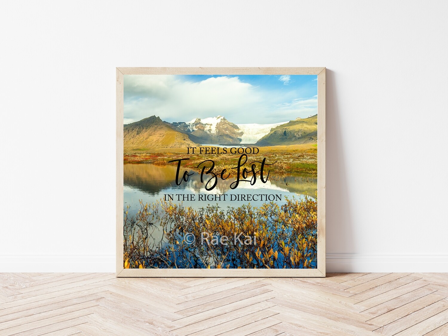 It Feels Good To Be Lost In The Right Direction-Inspirational Square Photo