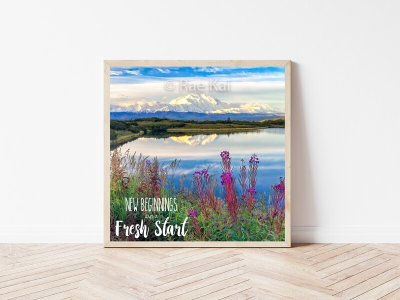 New Beginnings And A Fresh Start-Inspirational Square Photo