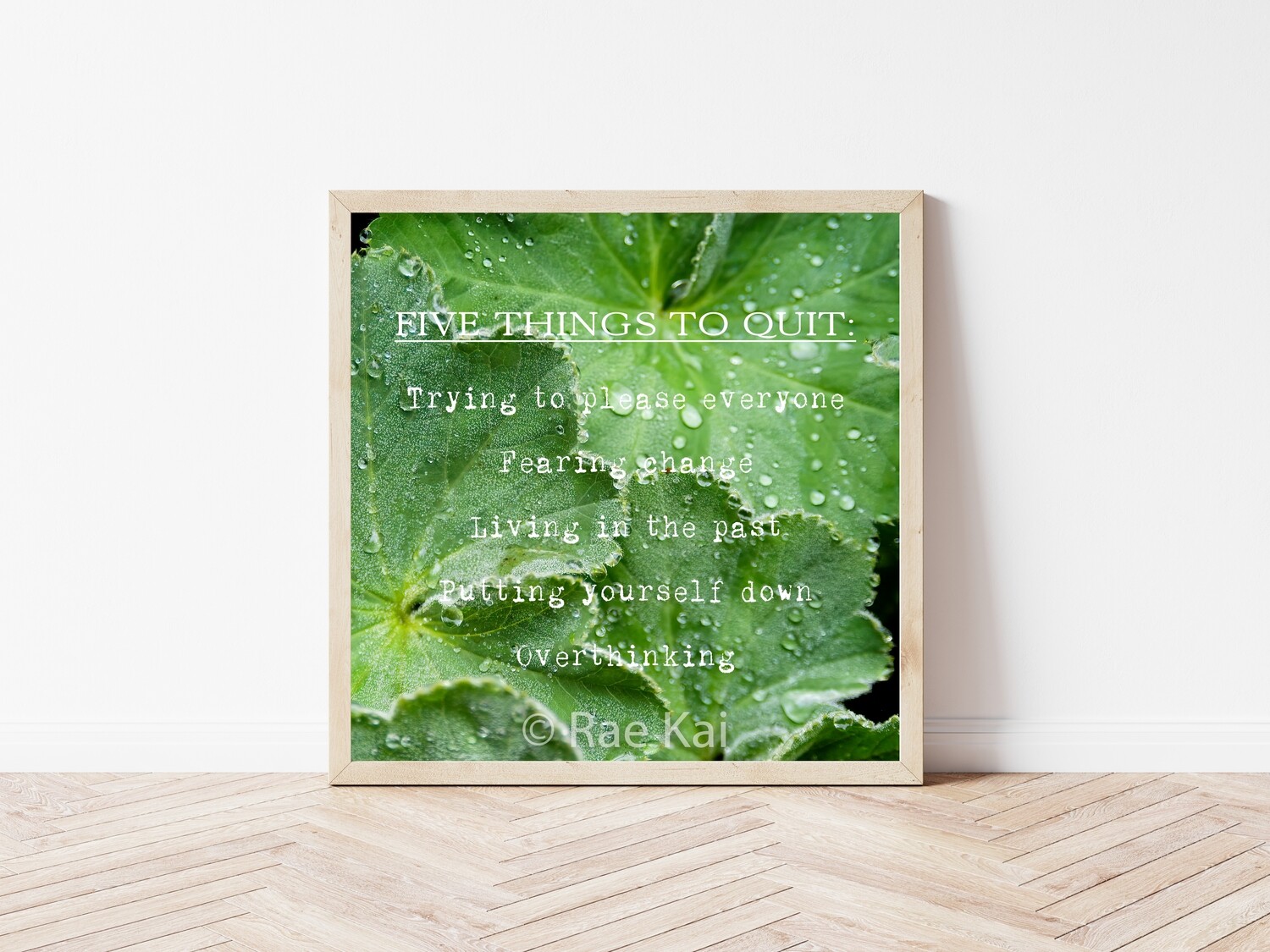 Five Things to Quit-Inspirational Square Photo
