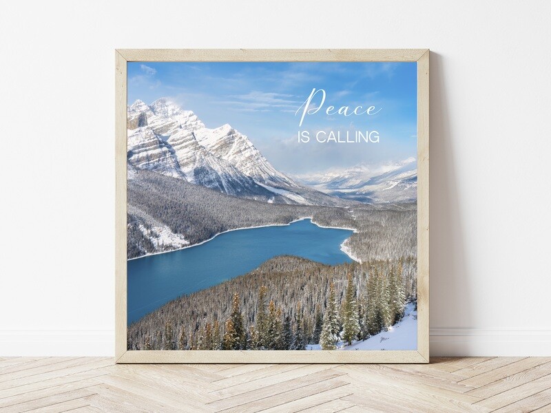 Peace Is Calling-Inspirational Square Photo