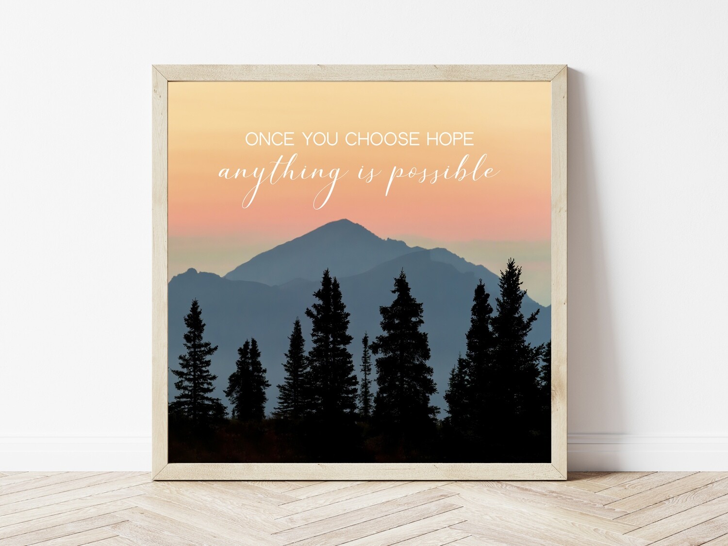 Once You Choose Hope-Inspirational Square Photo