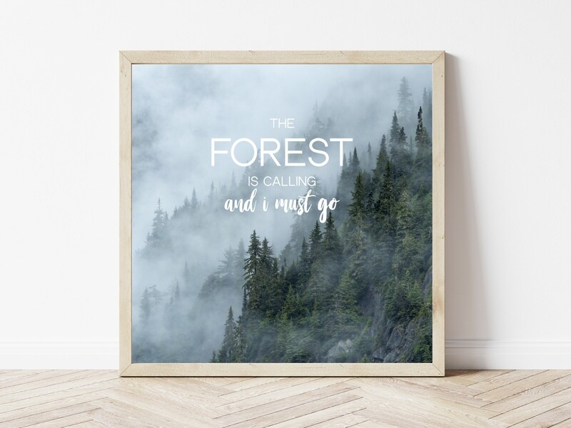 The Forest Is Calling-Inspirational Square Photo
