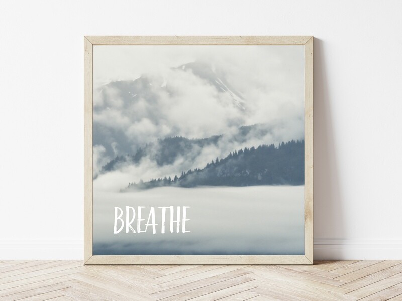 Breathe-Inspirational Square Photo