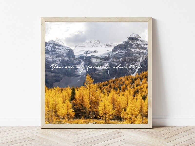 You Are My Favorite Adventure-Inspirational Square Photo