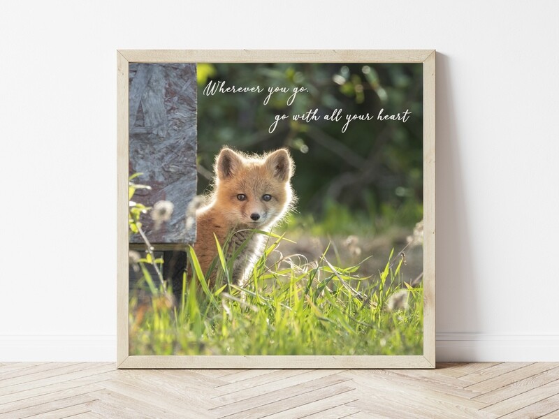 Wherever You Go-Inspirational Square Photo