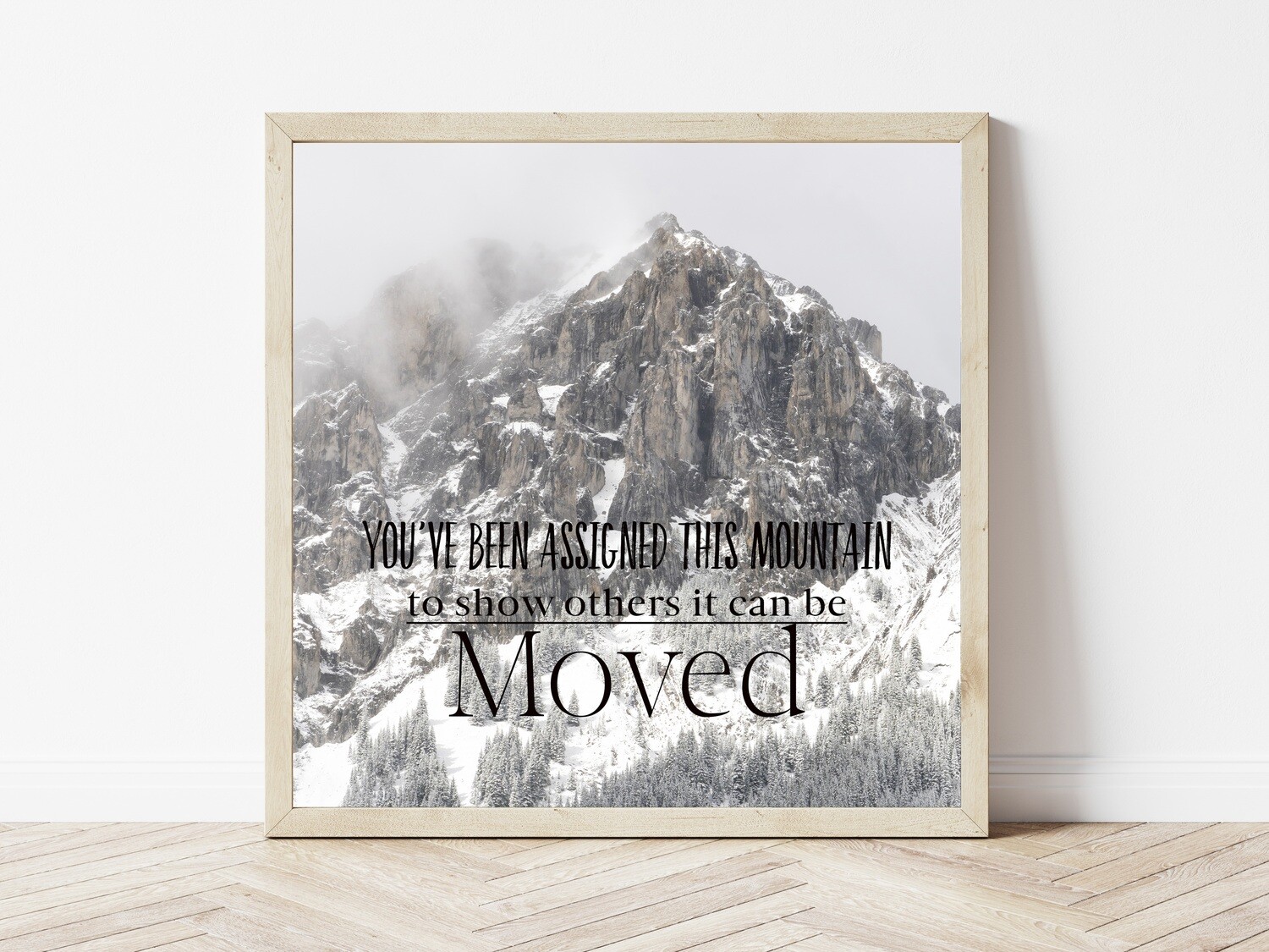 You&#39;ve Been Assigned This Mountain-Inspirational Square Photo