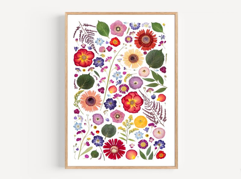 Pressed Flower Collage Photo 8