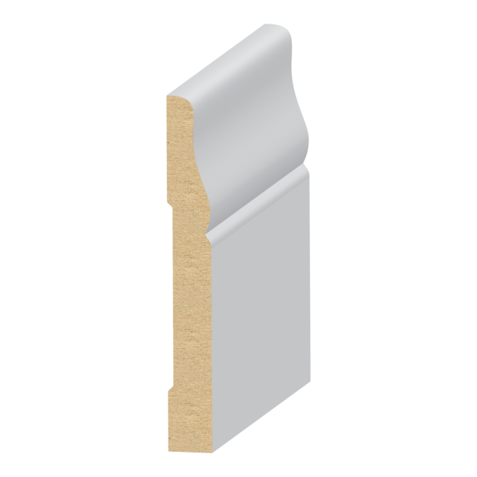 #711 MDF Baseboard 7/16&quot; x 3-1/2&quot; x 16 feet