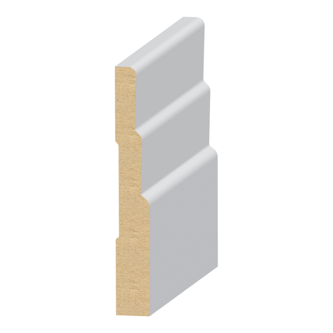 3 Step Base MDF Baseboard 1/2&quot; x 3-1/2&quot;