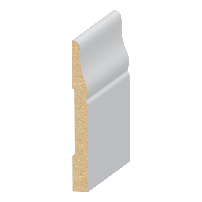 #711 MDF Baseboard 3/8&quot; x 3-1/2&quot; x 16 feet
