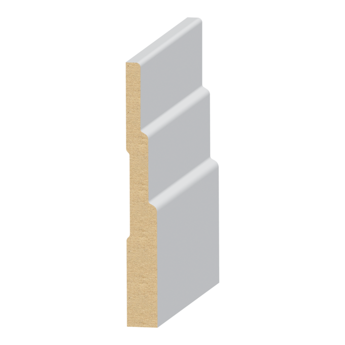 3 Step Base MDF Baseboard 1/2&quot; x 4-1/8&quot;
