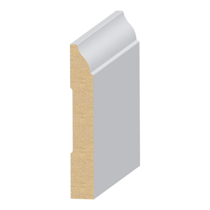 Coronado MDF Baseboard 1/2&quot; x 3-1/4&quot; Scant x 16 feet