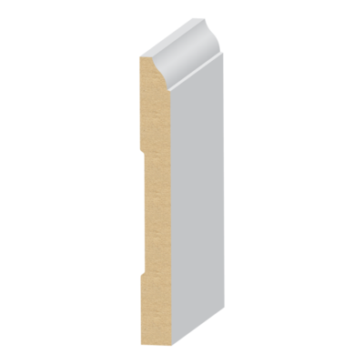 Coronado MDF Baseboard 9/16&quot; x 5-1/4&quot; x 16 feet