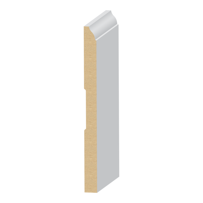 Coronado MDF Baseboard 9/16&quot; x 7-1/4&quot; x 16 feet