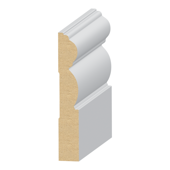 Mission Base MDF Baseboard 9/16&quot; x 3-3/4&quot; x 16 feet