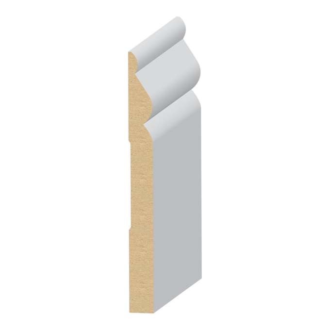 Sierra MDF Baseboard 1/2&quot; x 5-1/4&quot; Scant x 16 feet