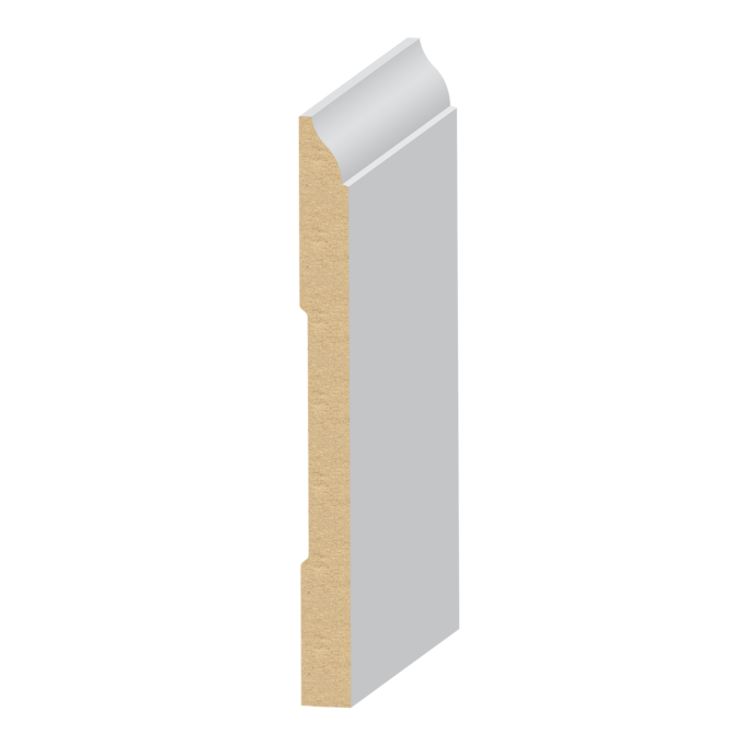 Coronado MDF Baseboard 1/2&quot; x 5-1/4&quot; Scant x 16 feet