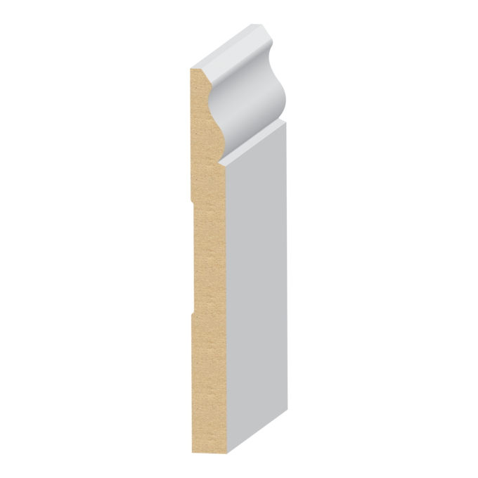 Vintage MDF Baseboard 9/16&quot; x 6-1/8&quot;