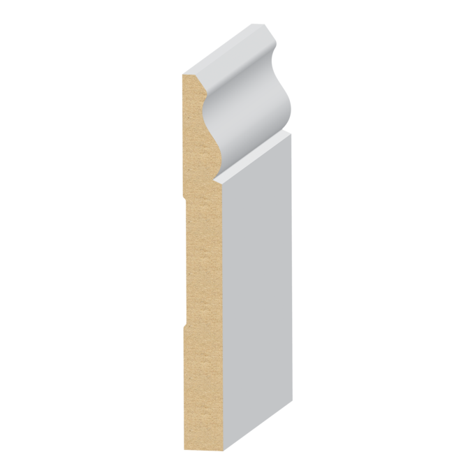 Vintage MDF Baseboard 9/16&quot; x 5-1/4&quot;
