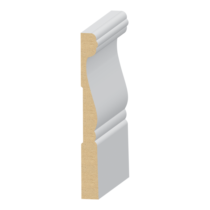 B Cape Cod MDF Baseboard 9/16&quot; x 5-1/4&quot;