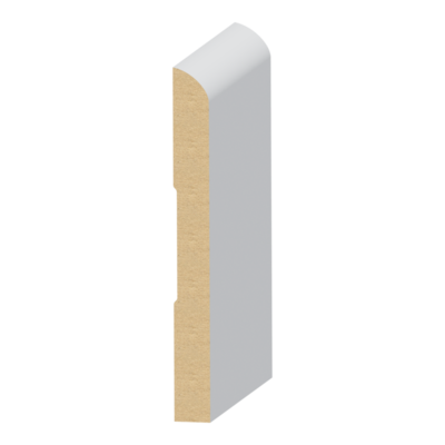 Bullnose MDF Baseboard 9/16&quot; x 5-1/2&quot;